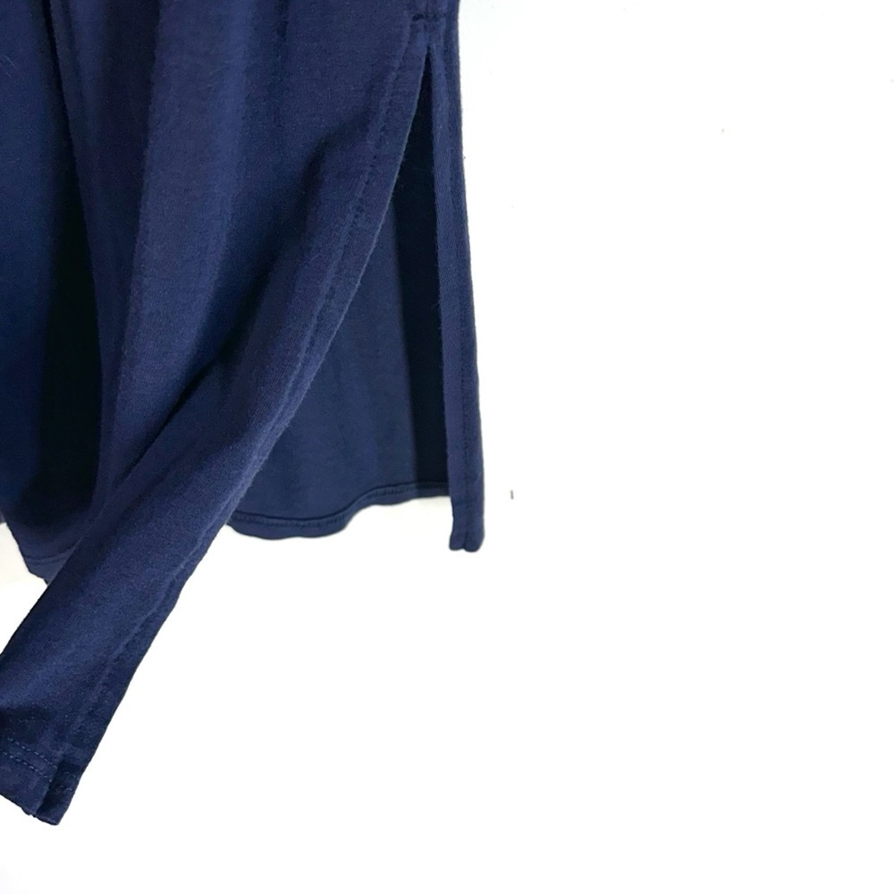 Universal Standard T-Shirt Dress Size 2XS 6-8 Short Sleeve Shift Slits In Blue - Picture 6 of 10